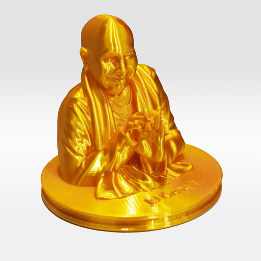 Guru Ji Idol – Silk Gold Jai Guru Ji Divine Blessing Statue| 3D Printed